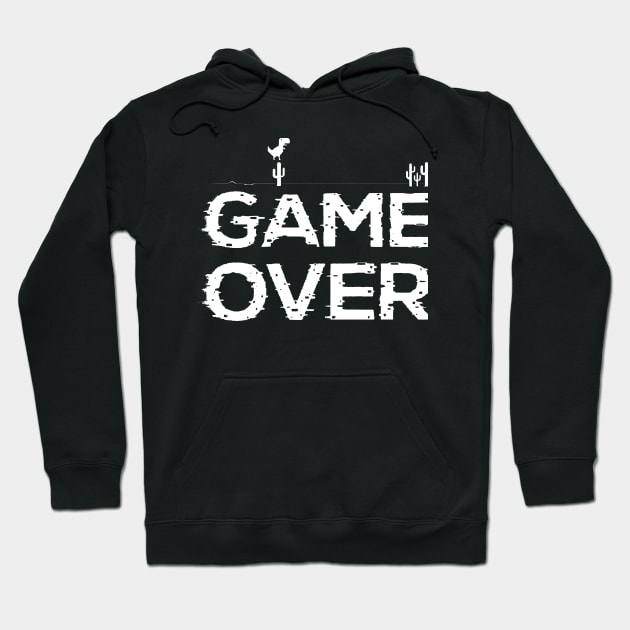 Game OVER TYPO Hoodie by Mako Design 